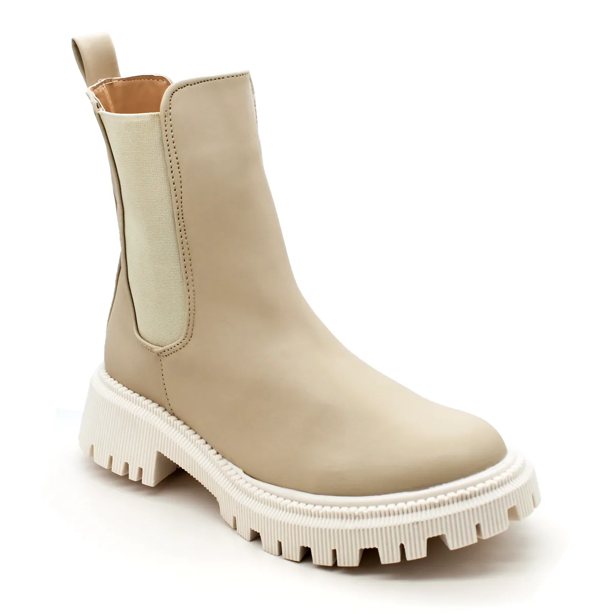 Botas casuales Exterior Piel sintética Color Beige  Para Mujer De RBCOLLECTION